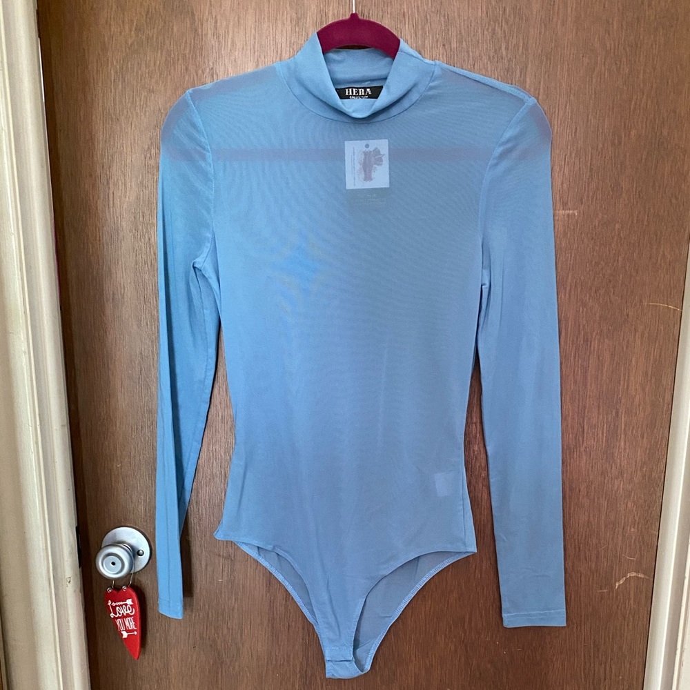 Blue bodysuit